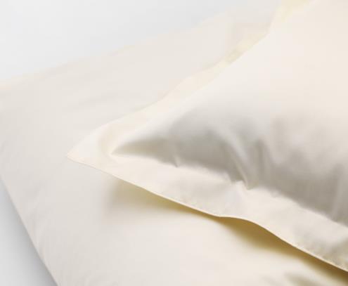 DUX bed linen  satin plain  beige