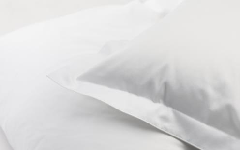 DUX bed linen  satin plain white