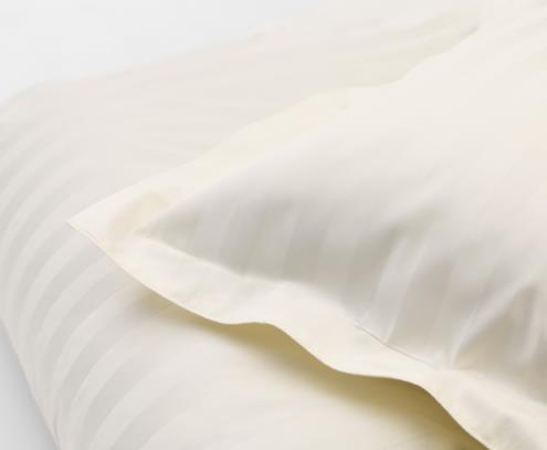 DUX bed linen  satin stripe beige