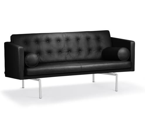 Ritzy 2 Seater Chrome Naturale Schwarz