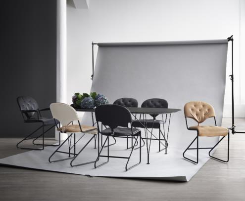 Inter 餐桌,全黑色